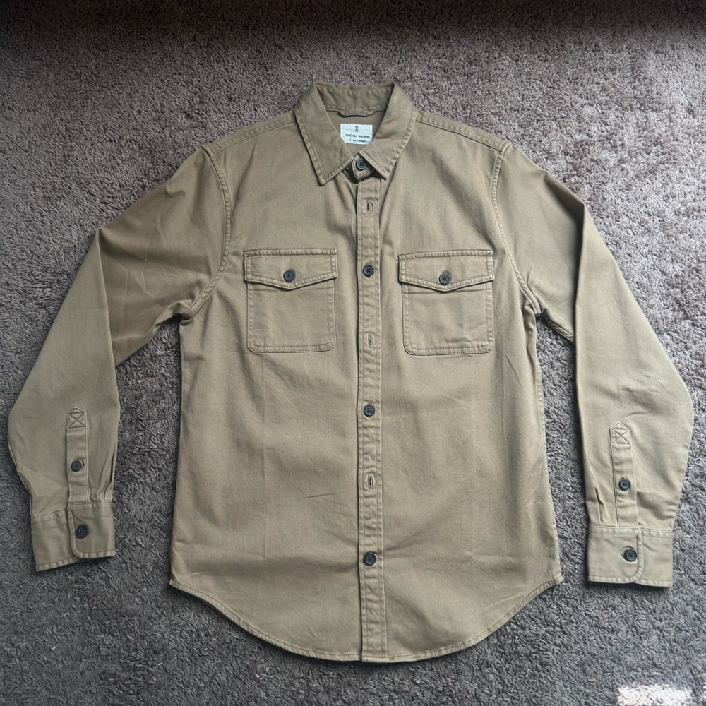 Mutual Weave Button-Up Overshirt